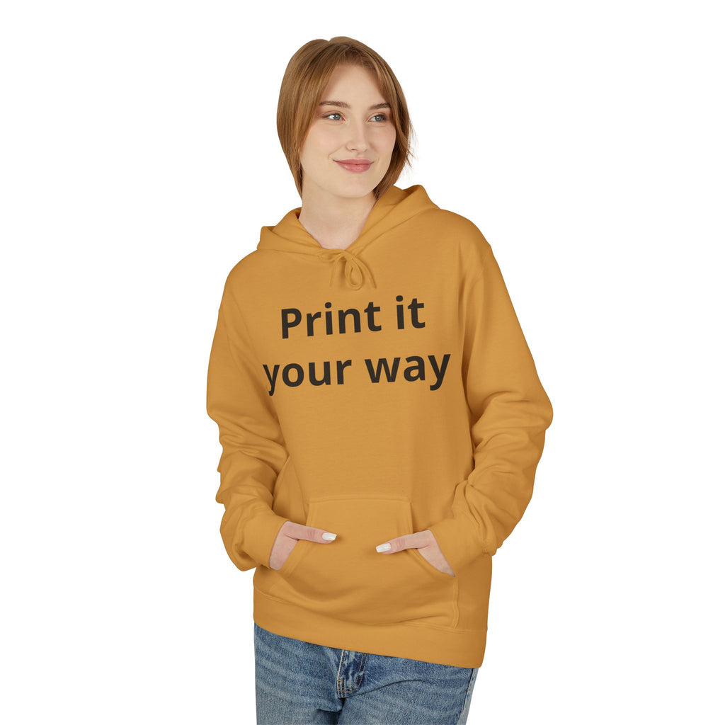 Customizable Midweight Hoodie