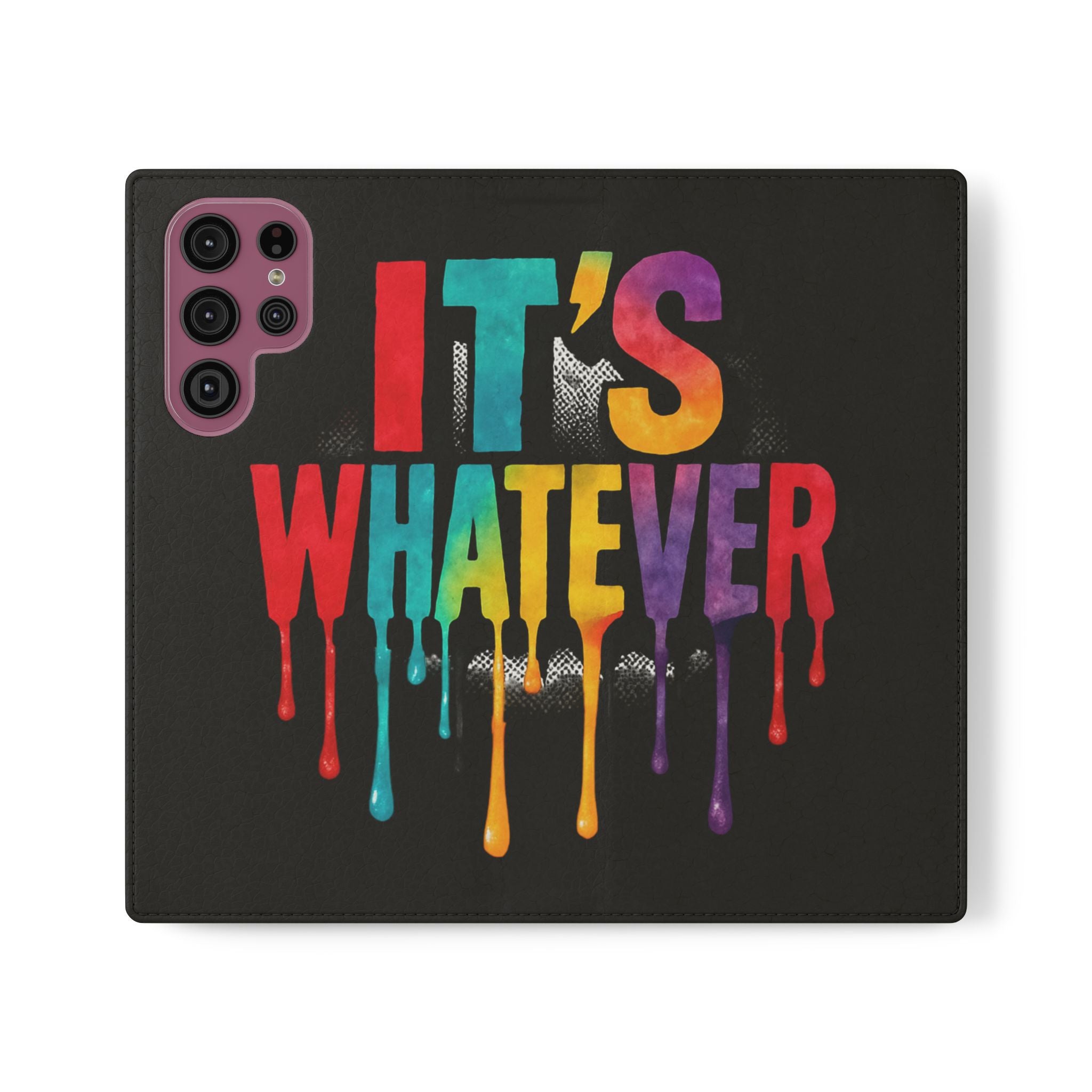 Rainbow Drip Flip Case