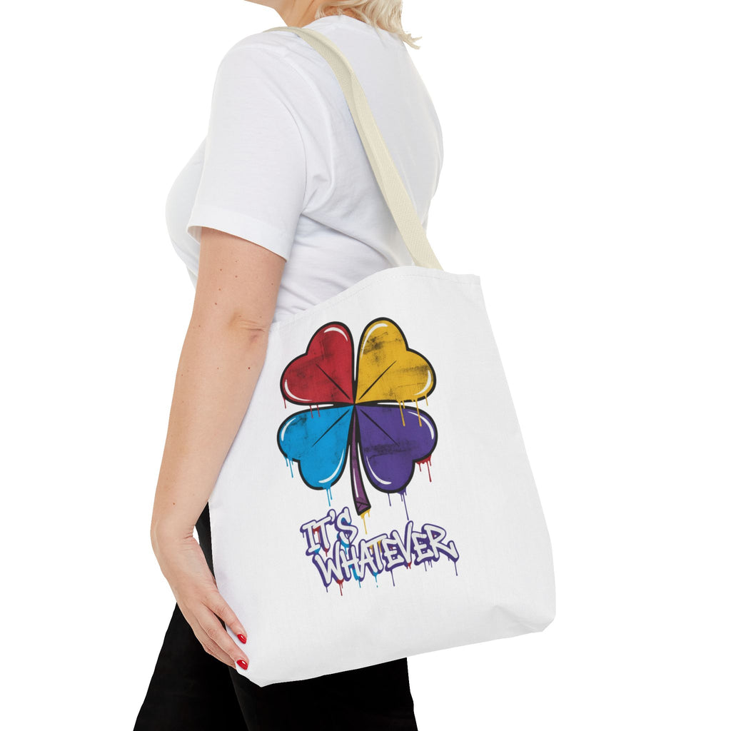 Rainbow Drip Graphic Tote Bag