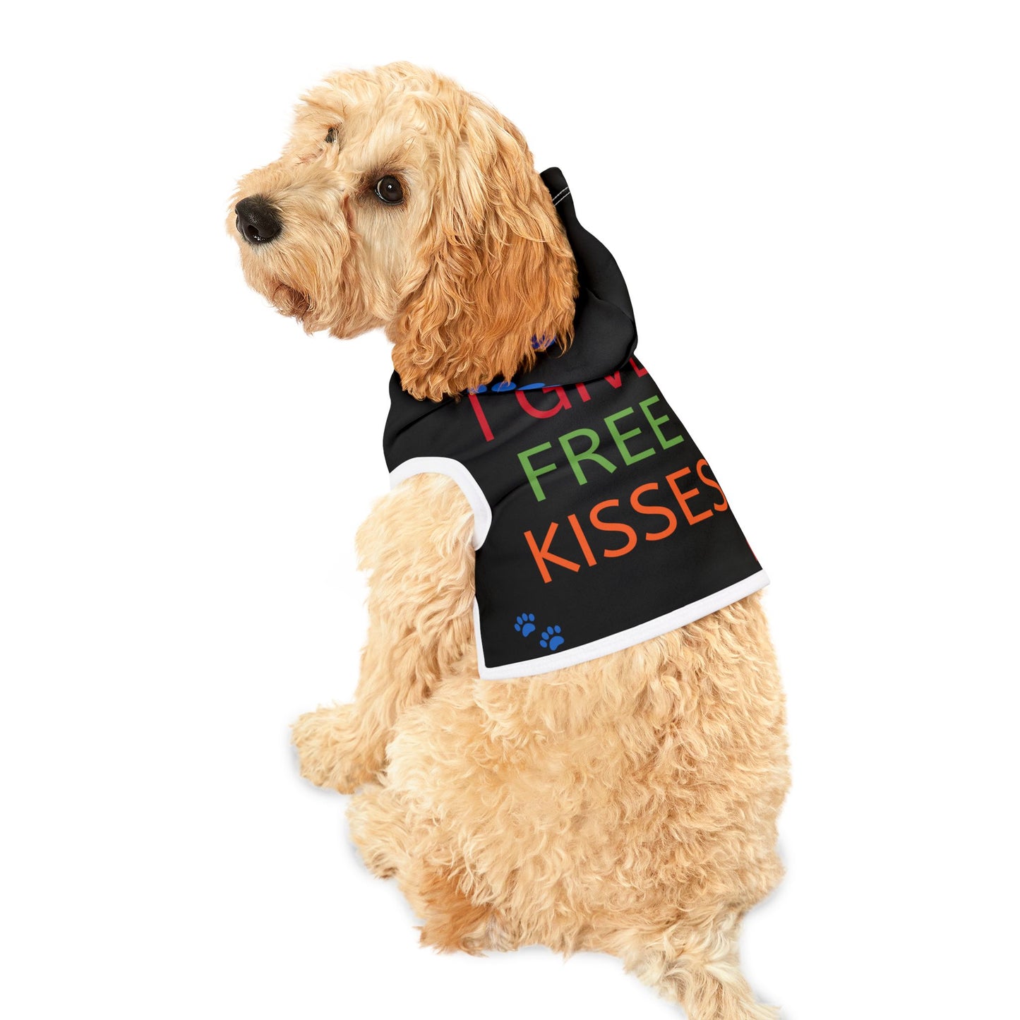 I Give Free Kisses Pet Hoodie - Fun & Cozy Dog Apparel for Pet Lovers