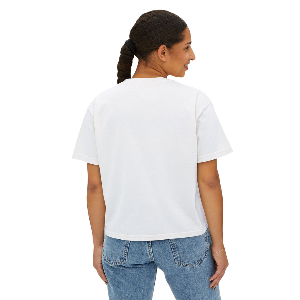 High Demand No Restock Boxy Tee — Women's Graphic Cropped T-Shirt