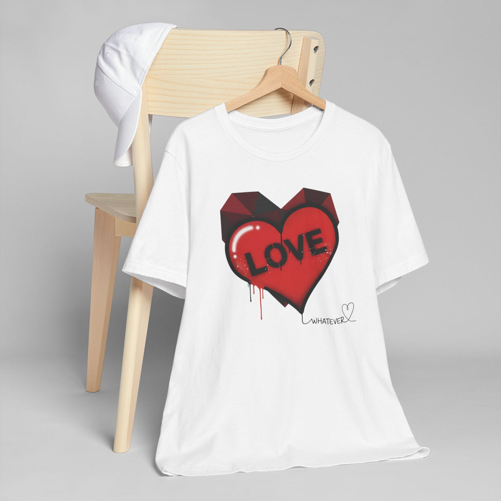 Love Graffiti Heart T-Shirt — 'LOVE' Dripping Street Art Tee