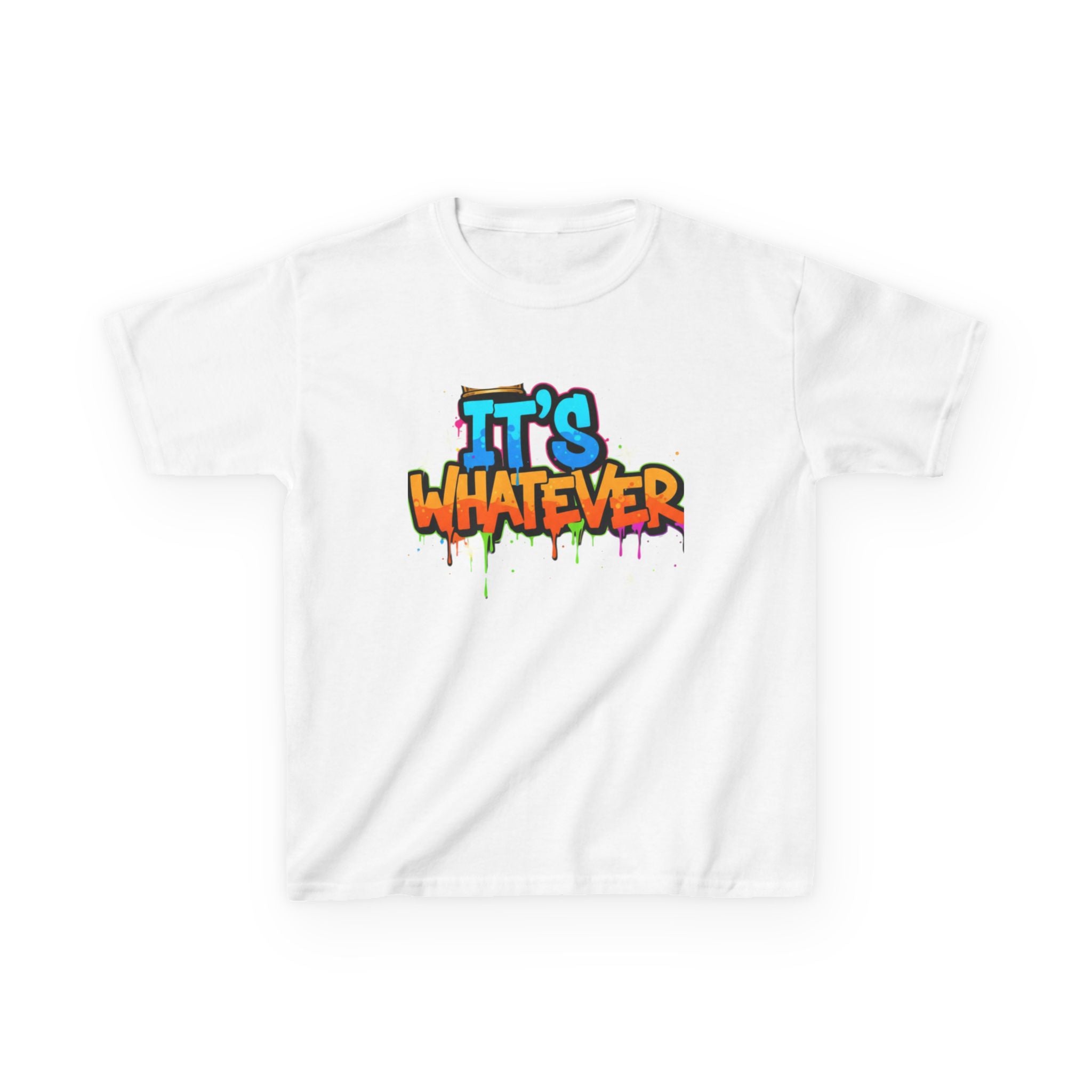 Color Drip Graffiti Kids Tee — Streetwear Graphic T-Shirt