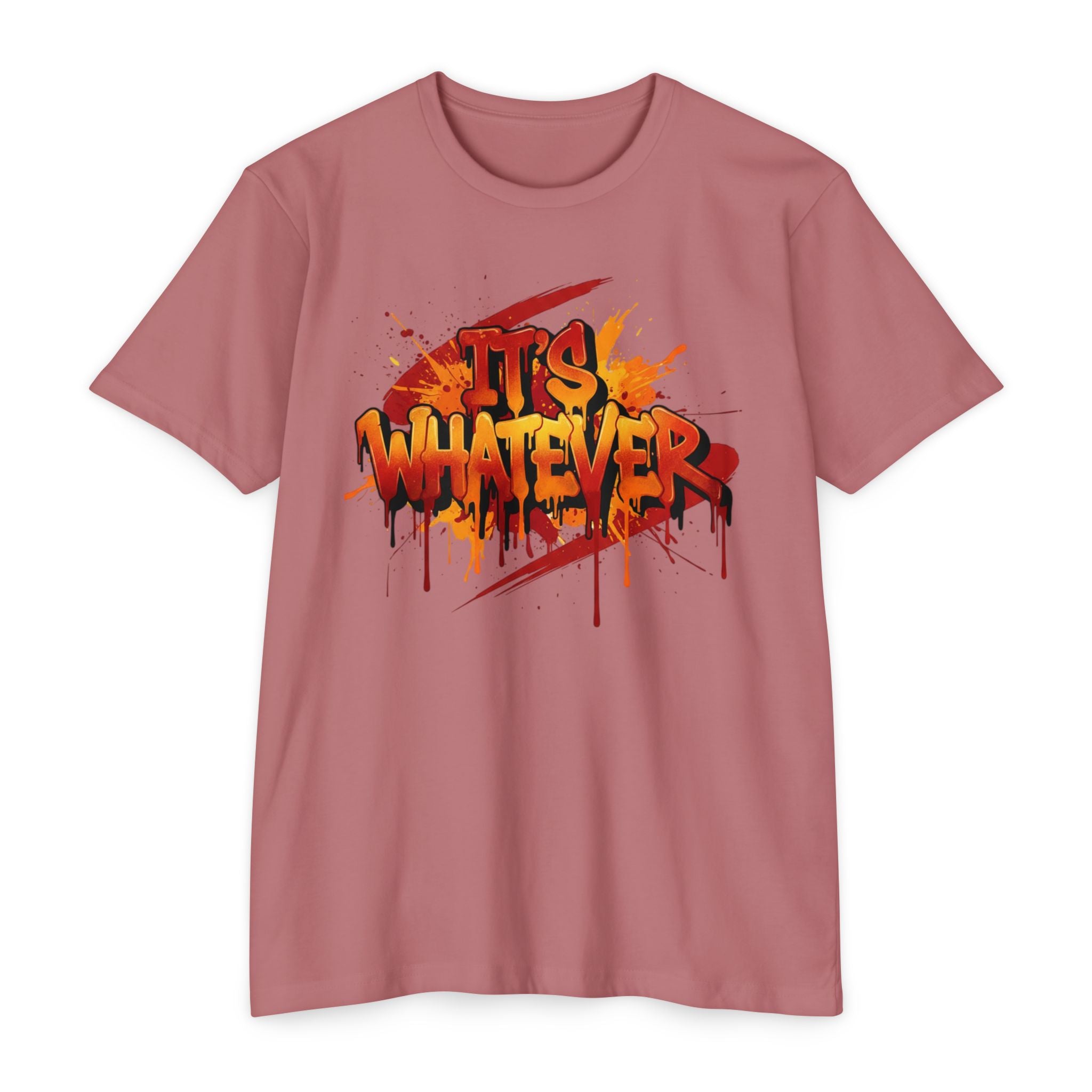 Neon Graffiti Paint Drip Tee — Streetwear Graphic T-Shirt