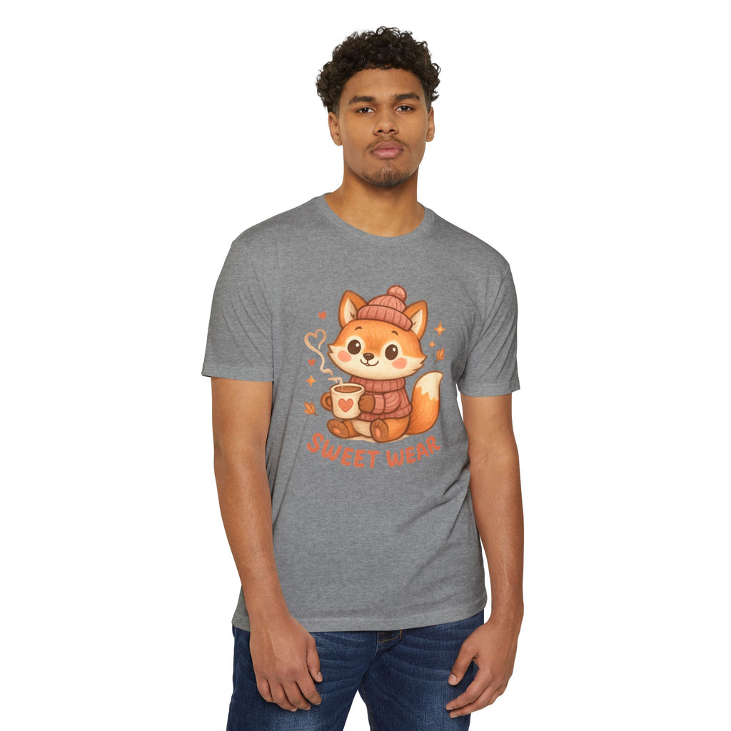 Cute Fox Tee — "Sweet Wear" Cozy Winter Graphic T-Shirt