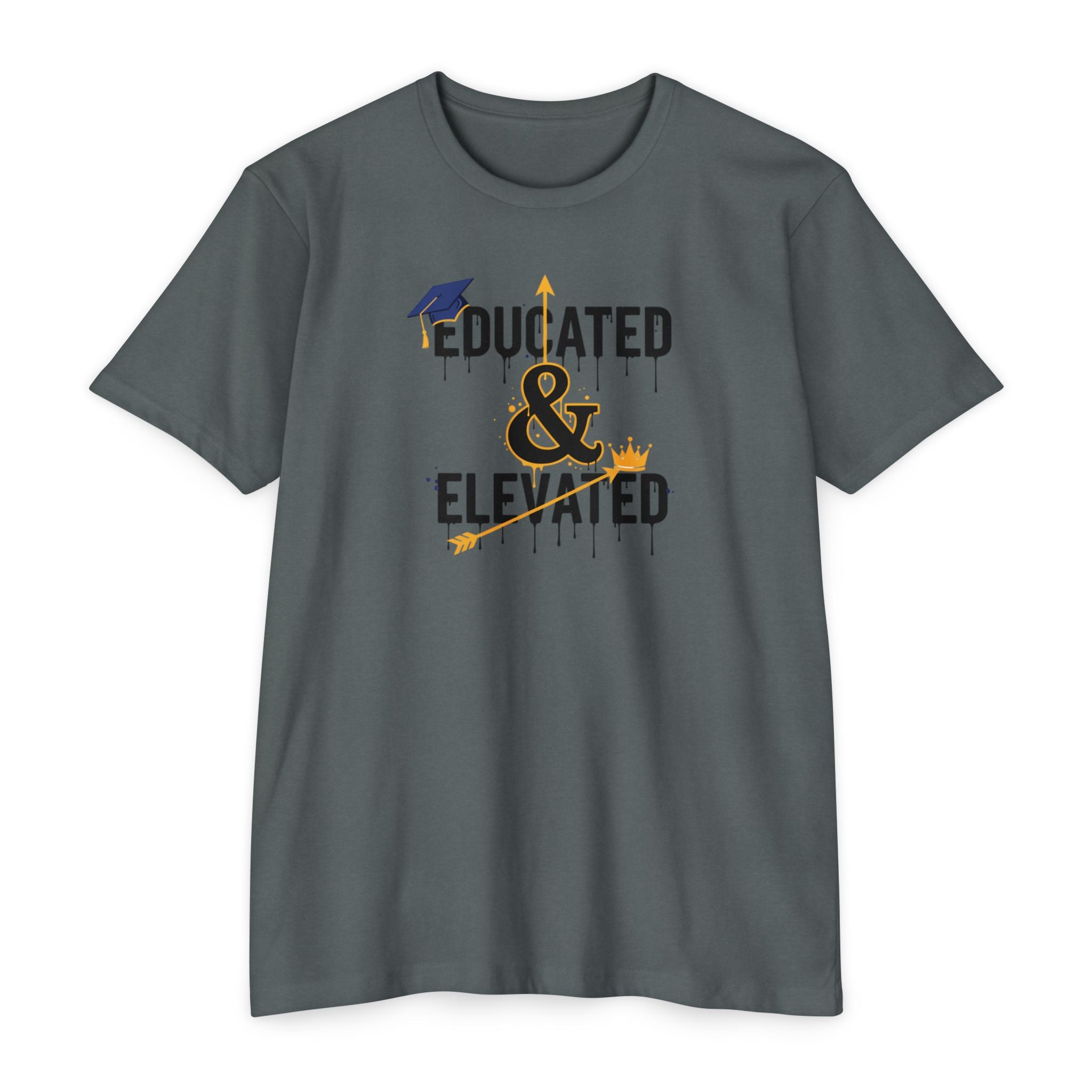 Educated & Elevated Graduation T-Shirt — Achievement Graphic Tee