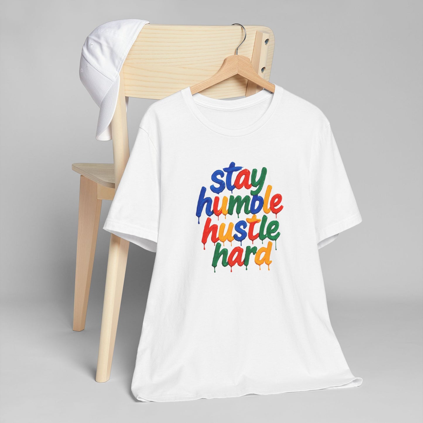 Stay Humble Hustle Hard T-Shirt | Motivational Unisex Jersey Tee