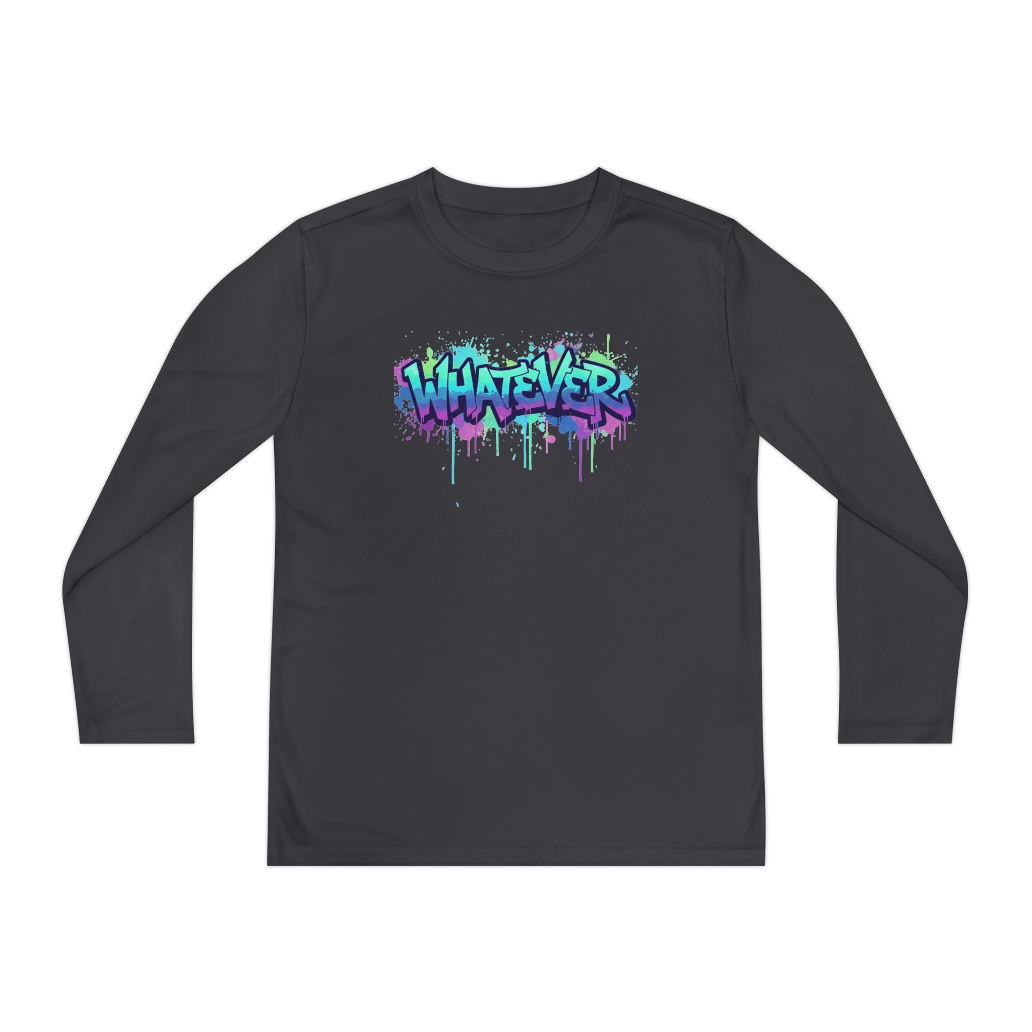 Youth Long Sleeve Tee — 'Whatever' Graffiti Streetwear