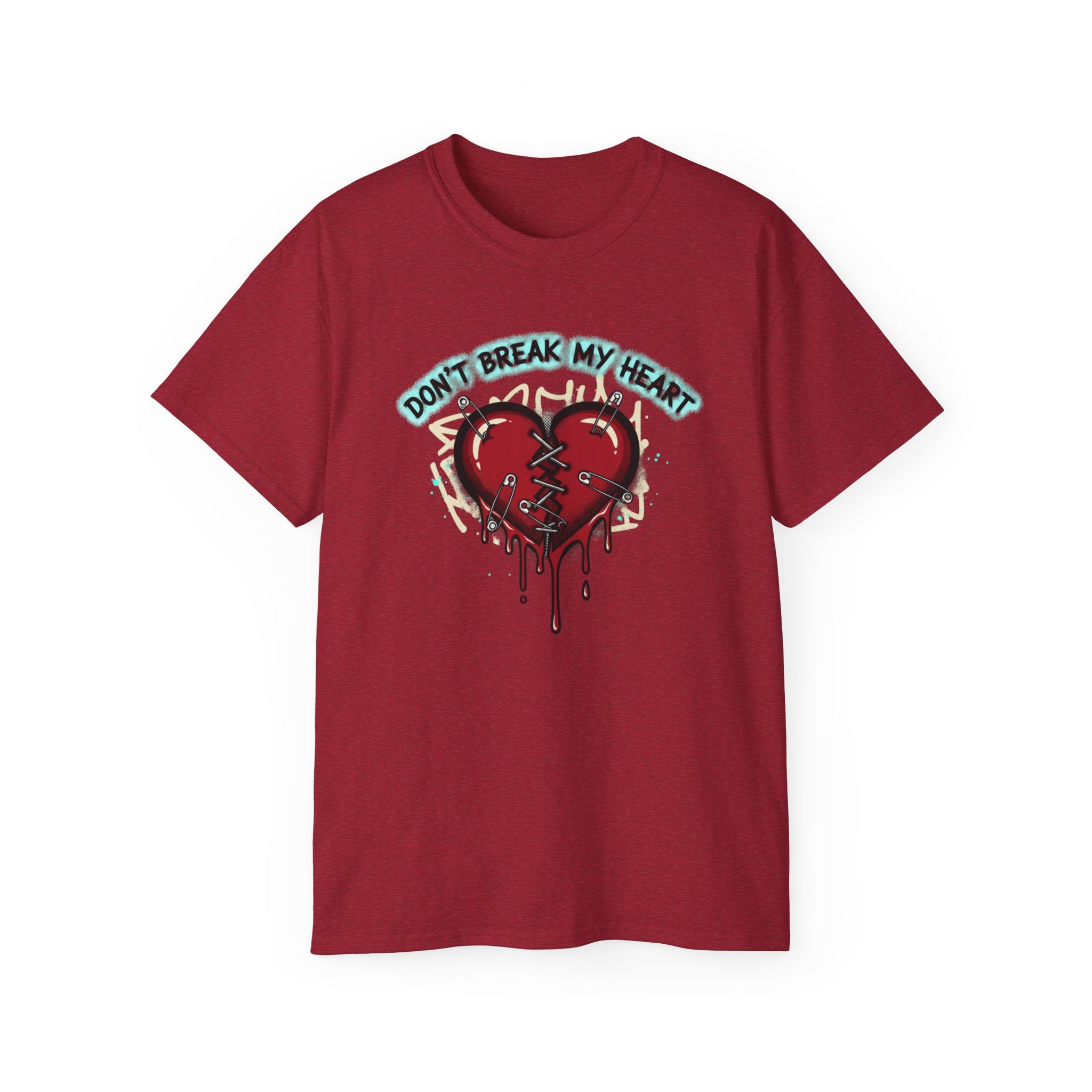T-Shirt — "Don’t Break My Heart" Dripping Broken Heart Graphic Tee