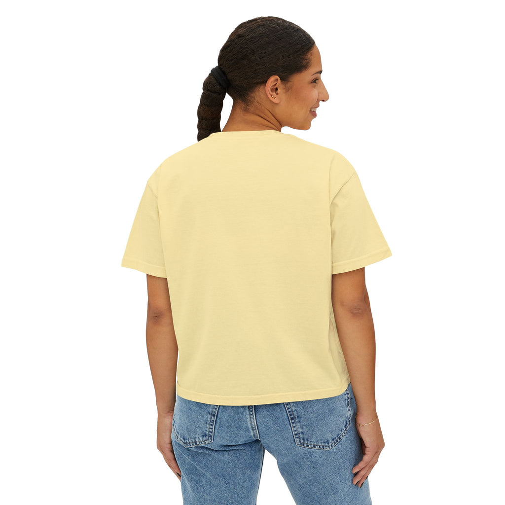 High Demand No Restock Boxy Tee — Women's Graphic Cropped T-Shirt