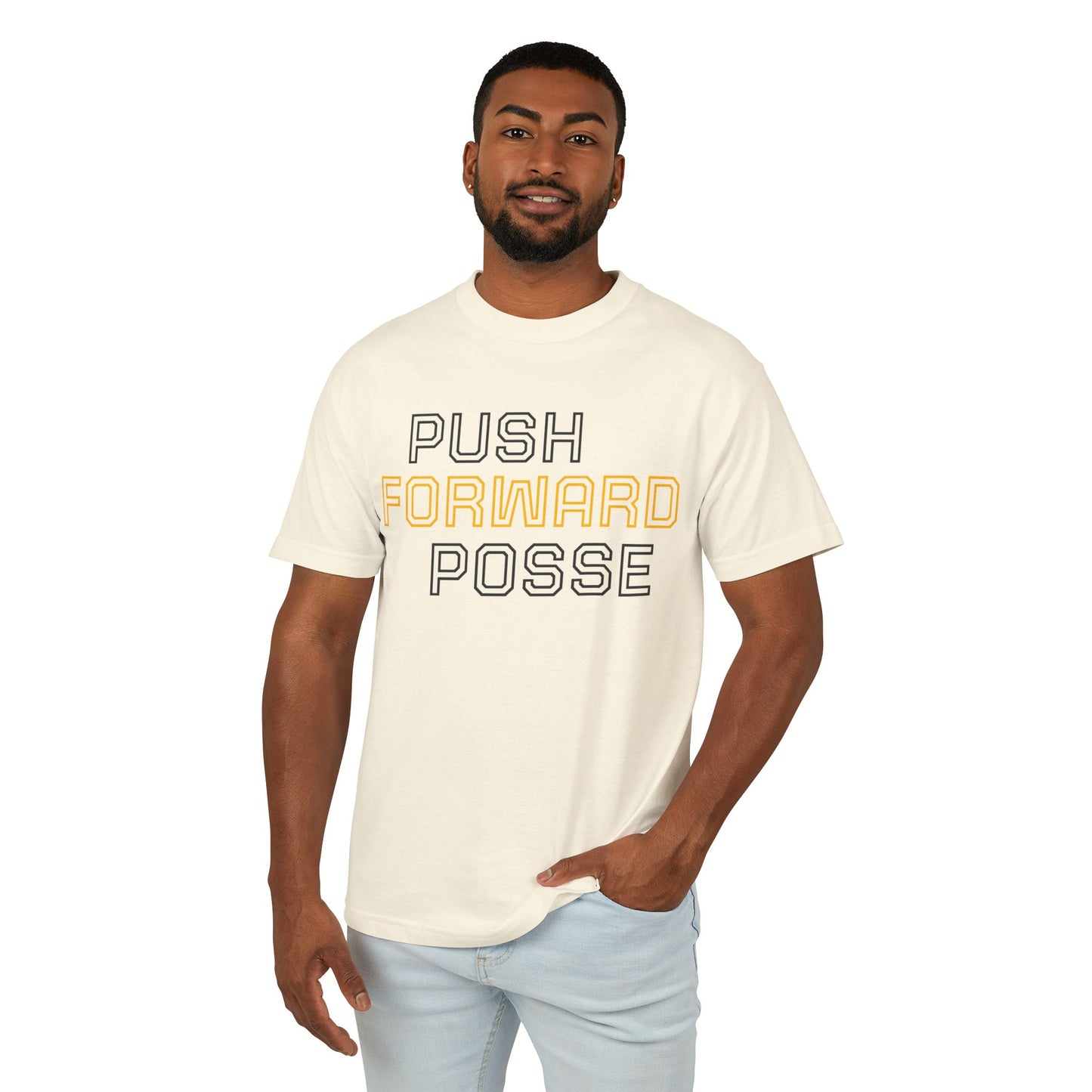 Push Forward Posse Tee - Unisex Heavyweight Cotton Shirt