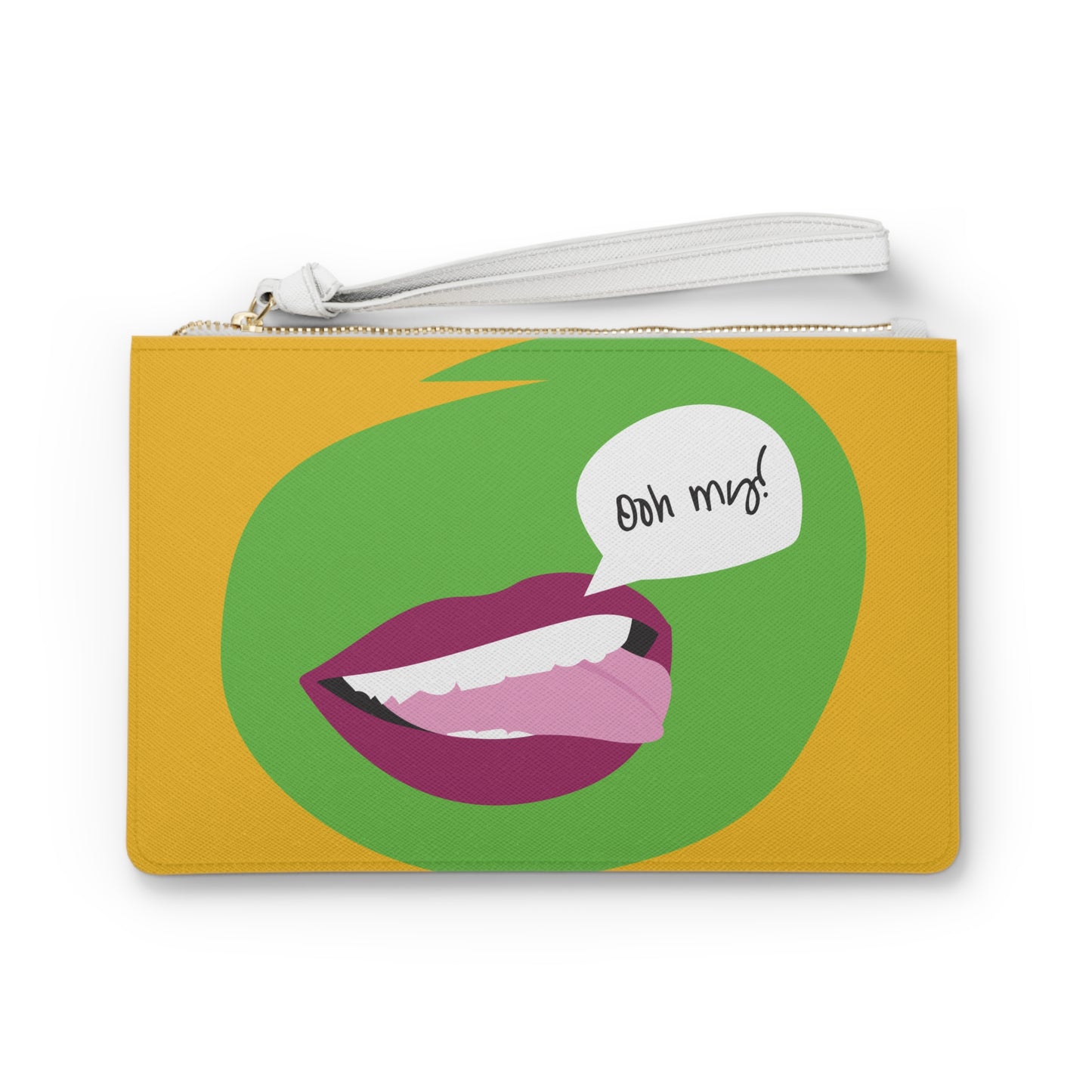 Fun Statement Clutch Bag with 'Ooh My!' Design - Perfect for Night Out or Casual Use