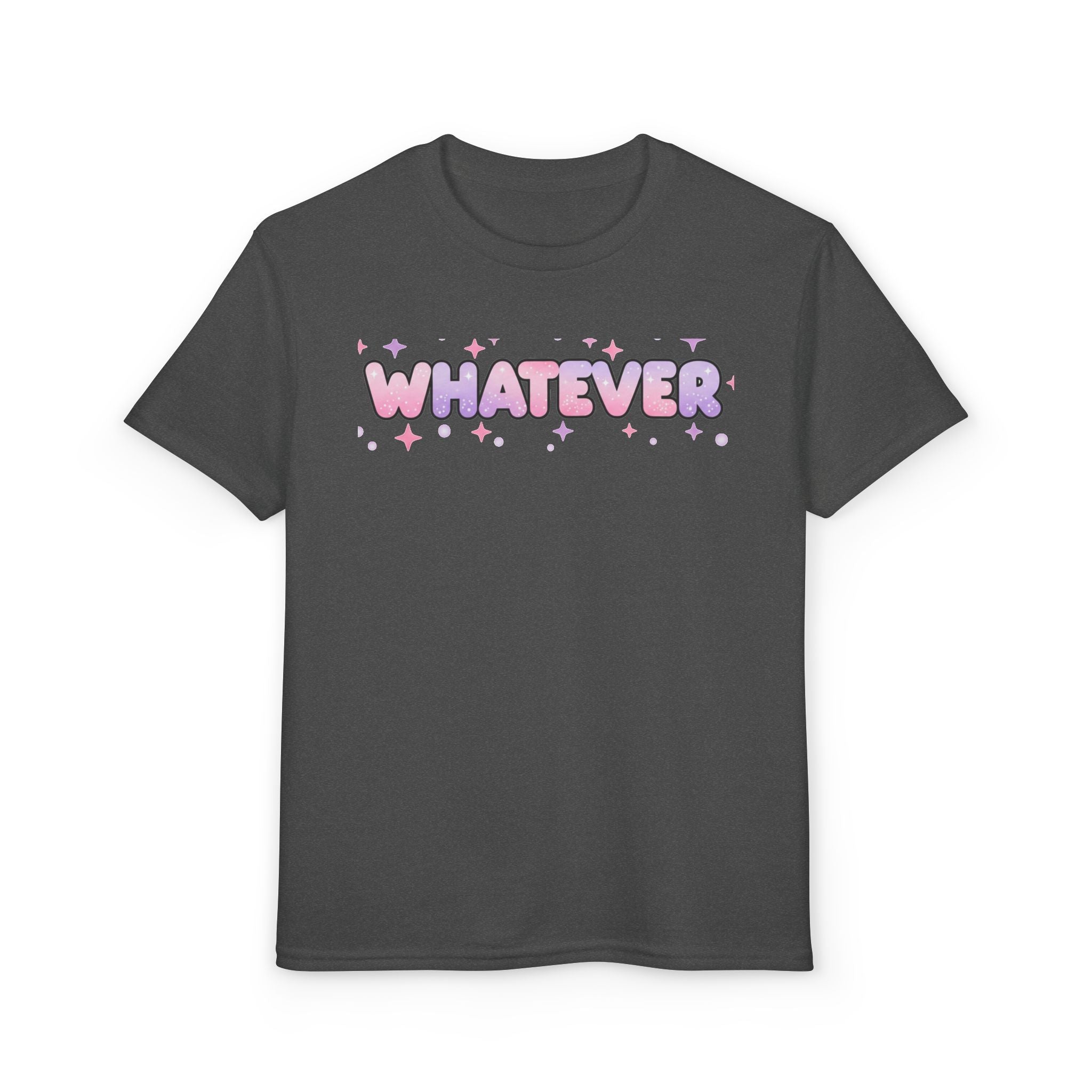 WHATEVER Pink Sparkle Youth Tee