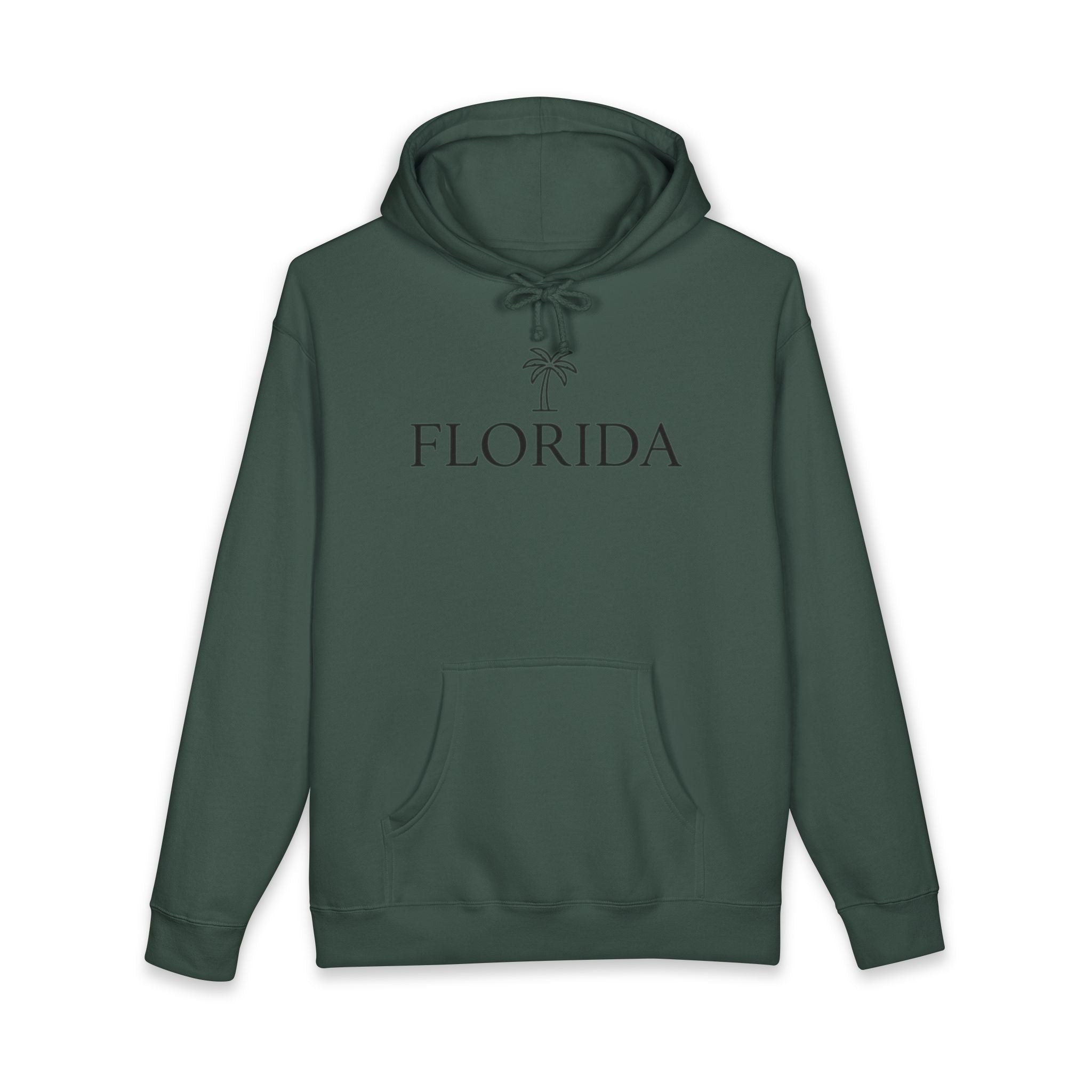 Florida Palm Hoodie — Minimal Coastal Travel Sweatshirt