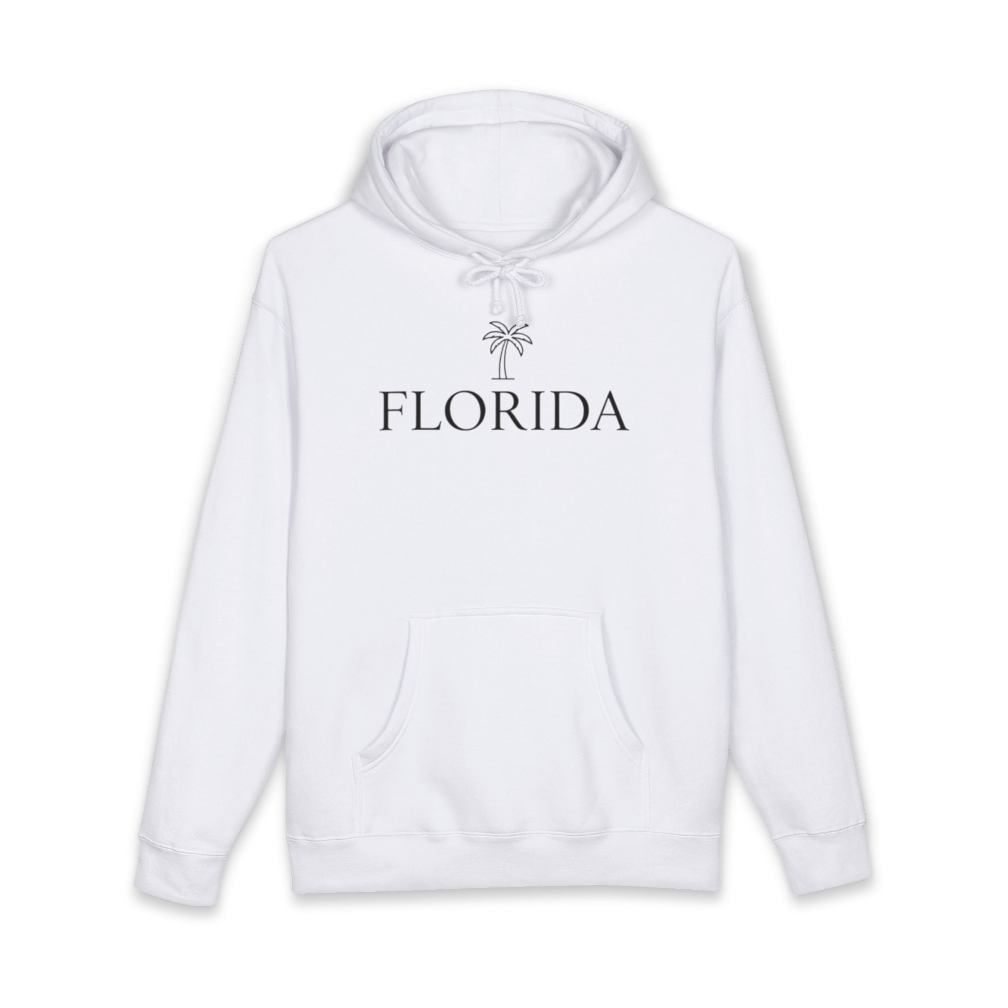 Florida Palm Hoodie — Minimal Coastal Travel Sweatshirt