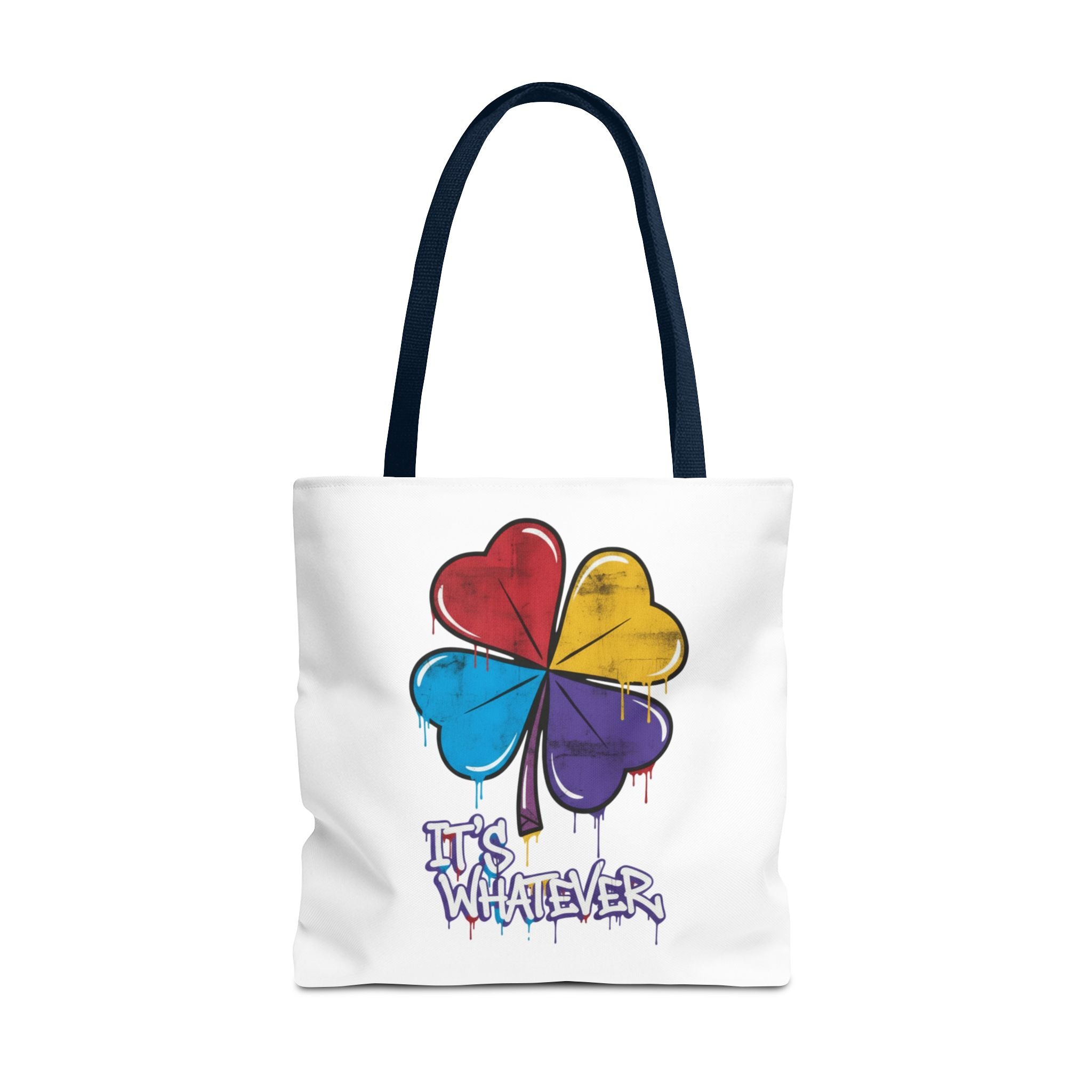 Rainbow Drip Graphic Tote Bag