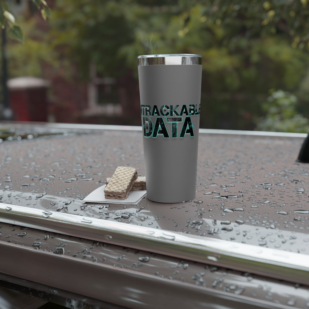 22oz Insulated Tumbler – ‘Untrackable Data’ Tech Matte Travel Cup
