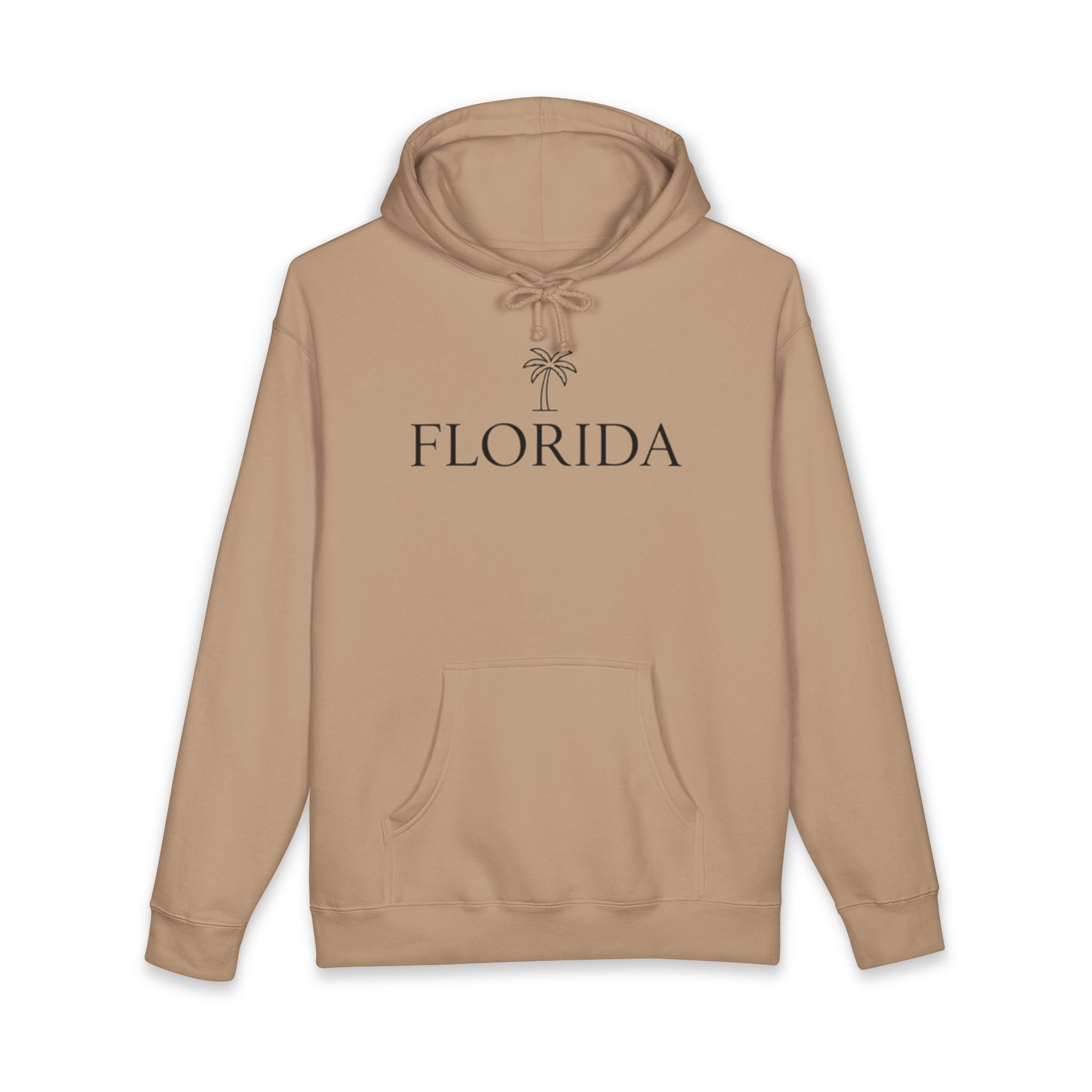 Florida Palm Hoodie — Minimal Coastal Travel Sweatshirt