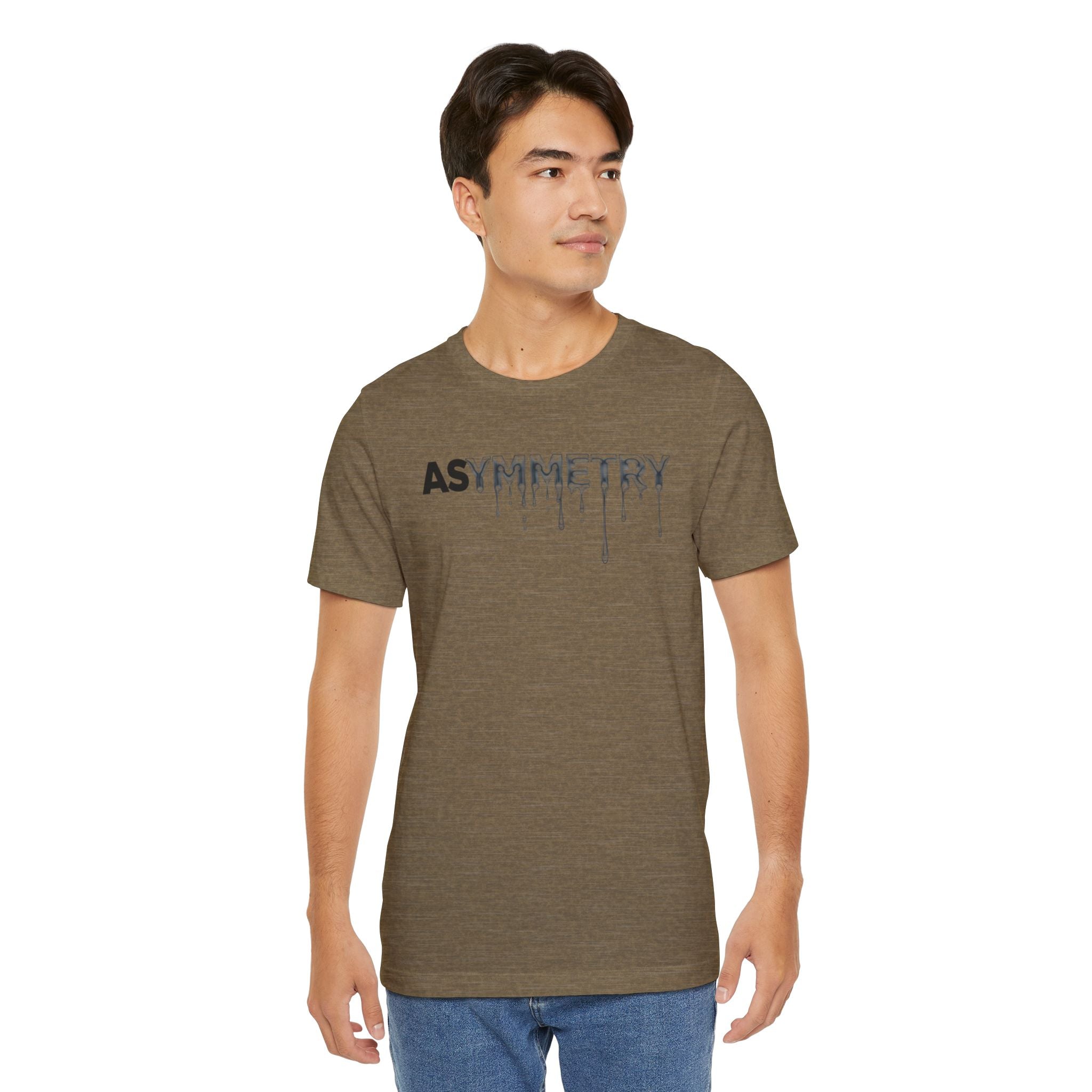 Asymmetry Drip Graphic T-Shirt