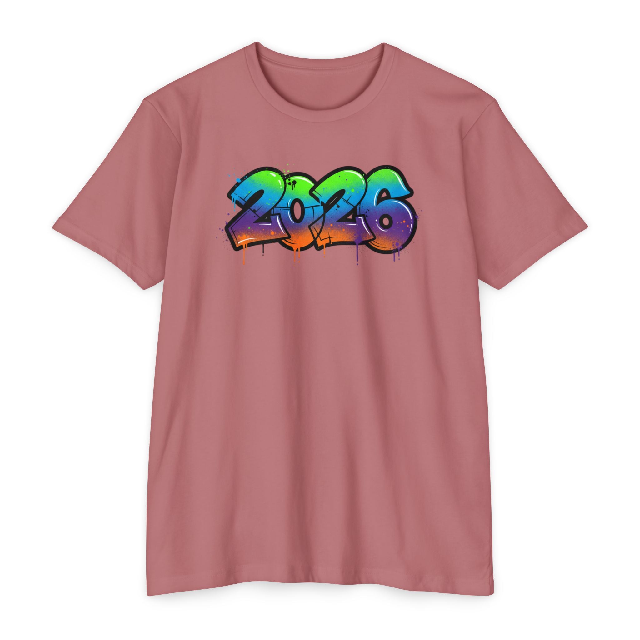 2026 Graffiti Graphic Tee - Colorful Street Art Streetwear T-Shirt