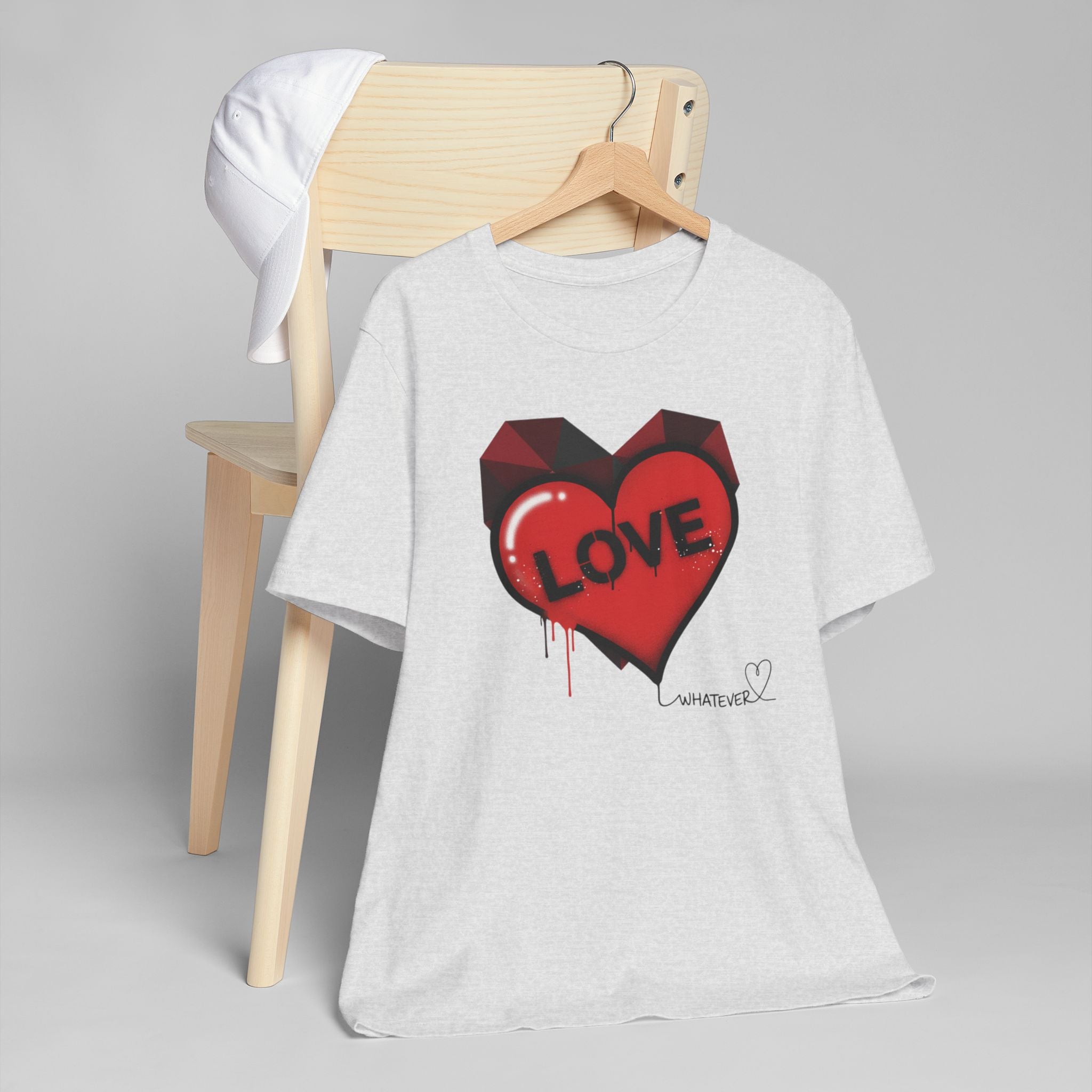Love Graffiti Heart T-Shirt — 'LOVE' Dripping Street Art Tee