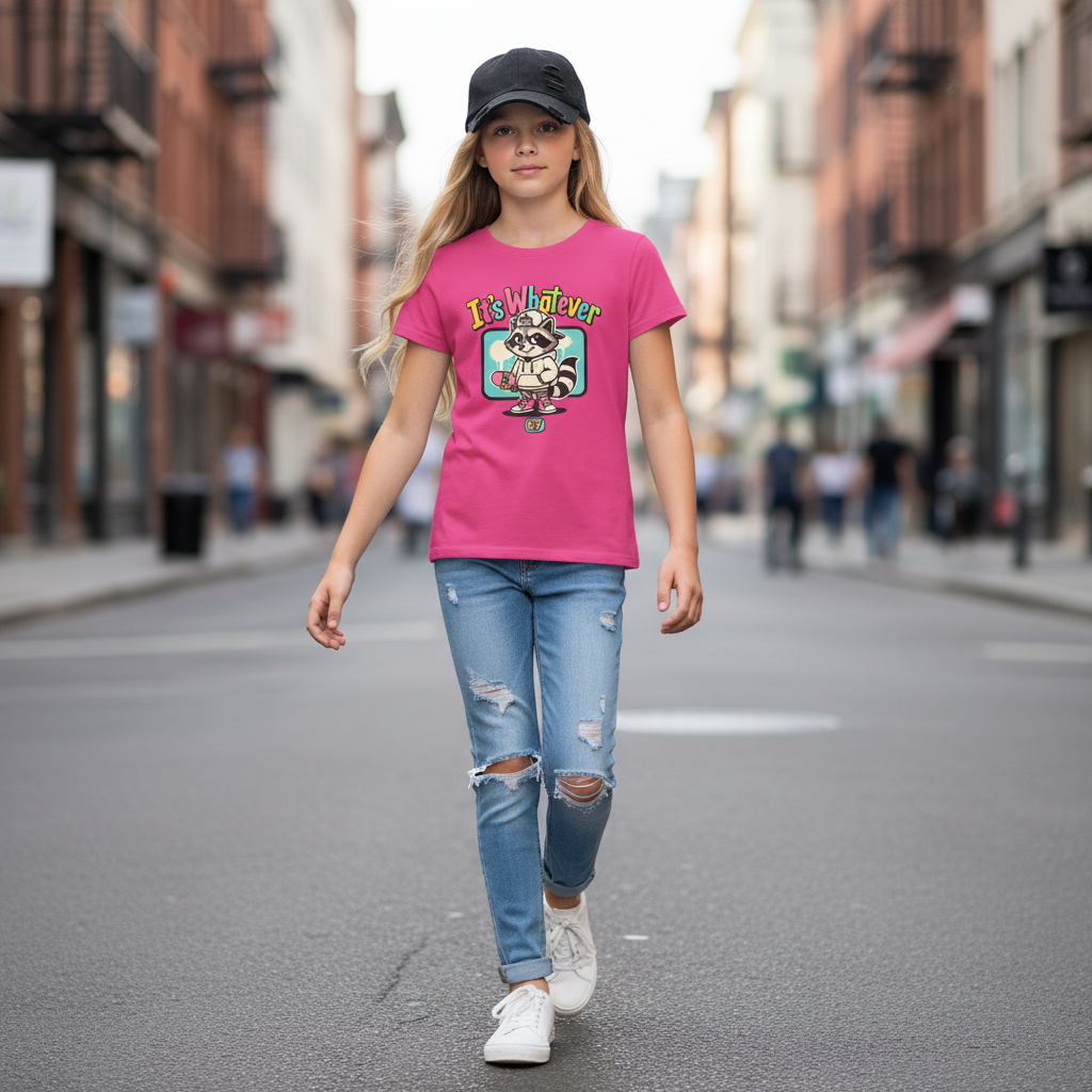 It's Whatever Kids Raccoon Tee