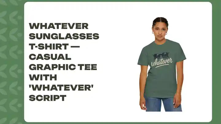 Whatever Sunglasses T-Shirt &mdash; Casual Graphic Tee with 'Whatever' Script by@Outfy