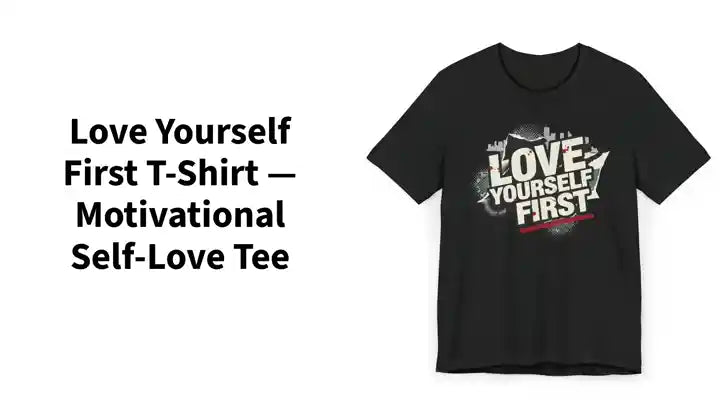 Love Yourself First T-Shirt &mdash; Motivational Self-Love Tee by@Outfy