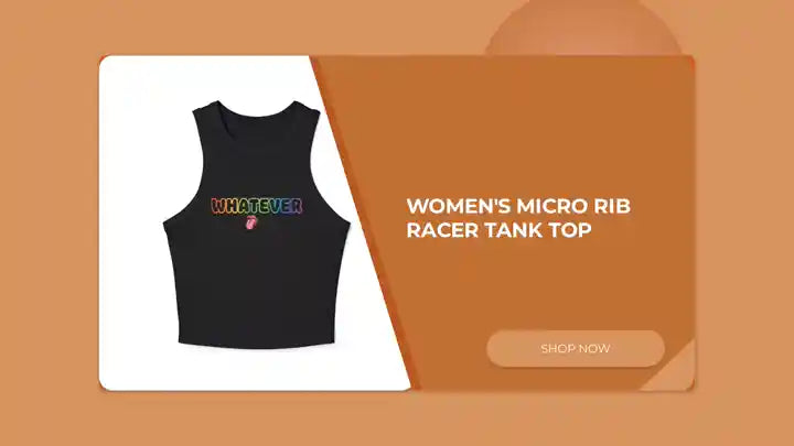 Women's Micro Rib Racer Tank Top by@Outfy