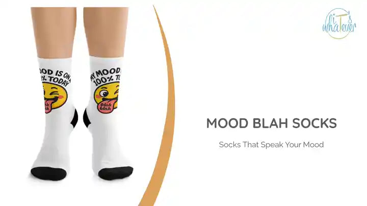 Mood Blah Socks by@Outfy