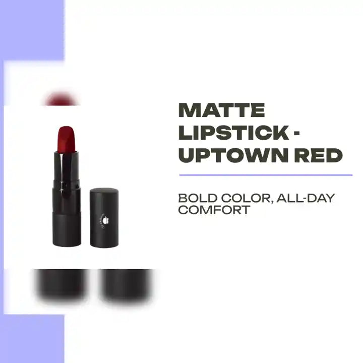 Matte Lipstick - Uptown Red by@Outfy