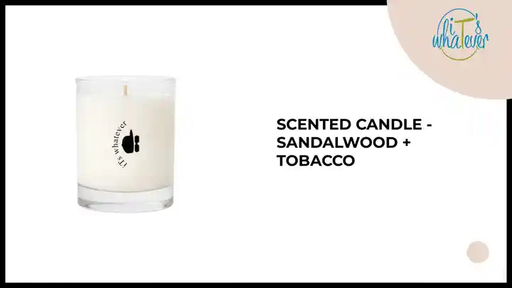 Scented Candle - Sandalwood + Tobacco by@Outfy