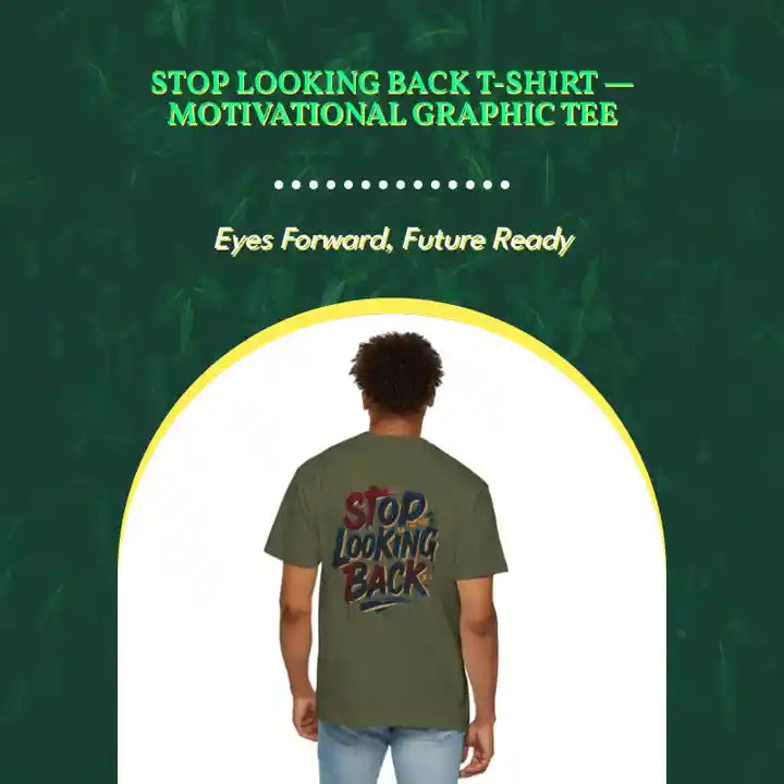Stop Looking Back T-Shirt &mdash; Motivational Graphic Tee by@Outfy
